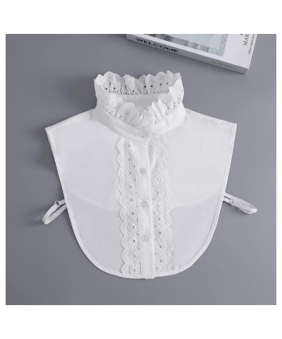 Half Shirt Blouse Collar Fake Collar Detachable Dickey Collar False Collar for Women Girls 154white $8.99 Blouses