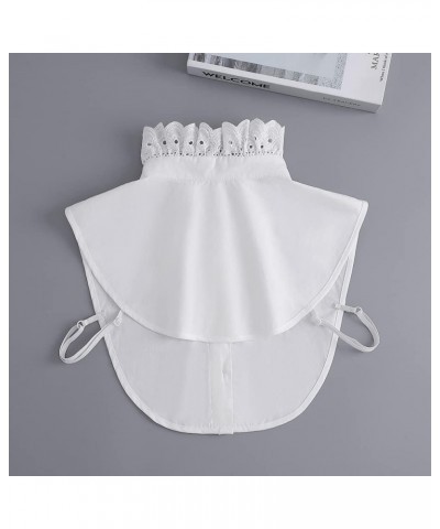 Half Shirt Blouse Collar Fake Collar Detachable Dickey Collar False Collar for Women Girls 154white $8.99 Blouses