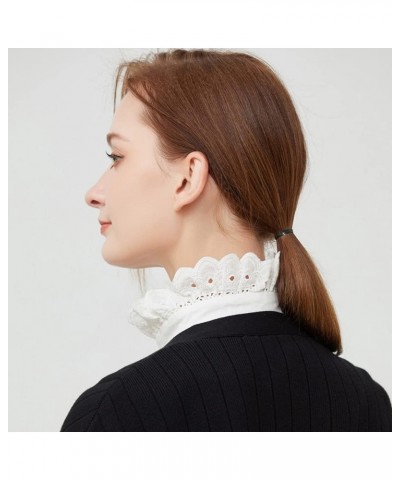 Half Shirt Blouse Collar Fake Collar Detachable Dickey Collar False Collar for Women Girls 154white $8.99 Blouses