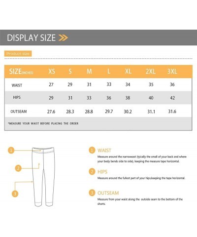 Women Yoga Leggings Capri Pants High Waist Tummy Control Stretch Trousers for Workout Sports Tie Dye $10.50 Leggings