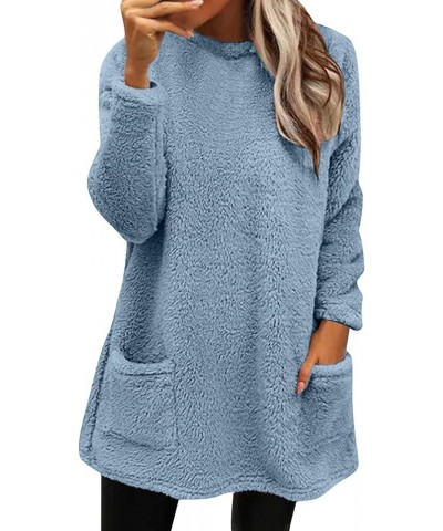 Sweatshirt for Womens Fashion Winter Warm Sweater Pullover Fleece Thickening Plus Size Fall Clothes Casual Loose Tops 02light...