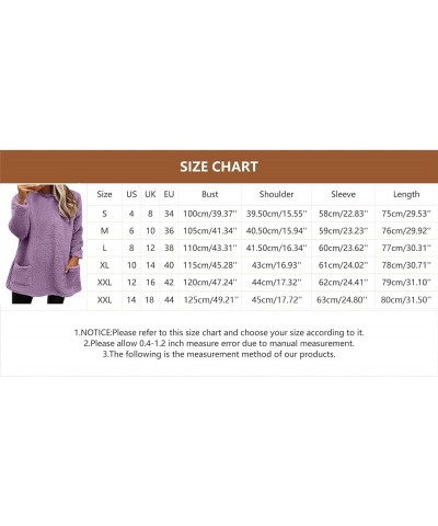 Sweatshirt for Womens Fashion Winter Warm Sweater Pullover Fleece Thickening Plus Size Fall Clothes Casual Loose Tops 02light...