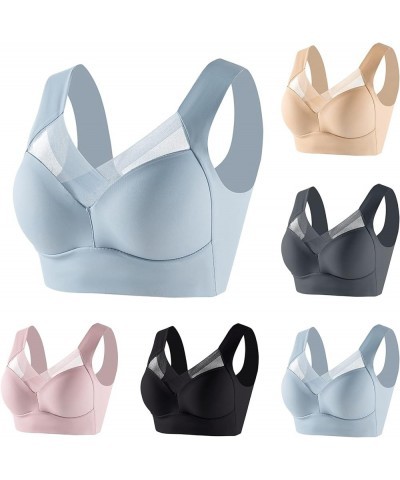 Sports Bras for Women Full Coverage Plus Size No Underwire T-Shirt Bra Lightly Lined Beauty Back Smoothing Comfort Underwear ...