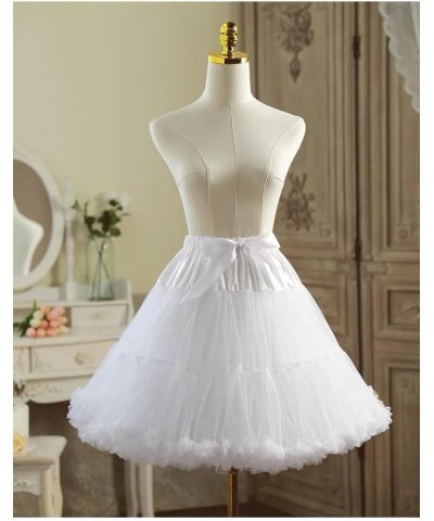 Women's Elastic Chiffon Petticoat Puffy Tutu Tulle Skirt Princess Ballet Dance Pettiskirts Underskirt Multi-Layer Lengthened ...