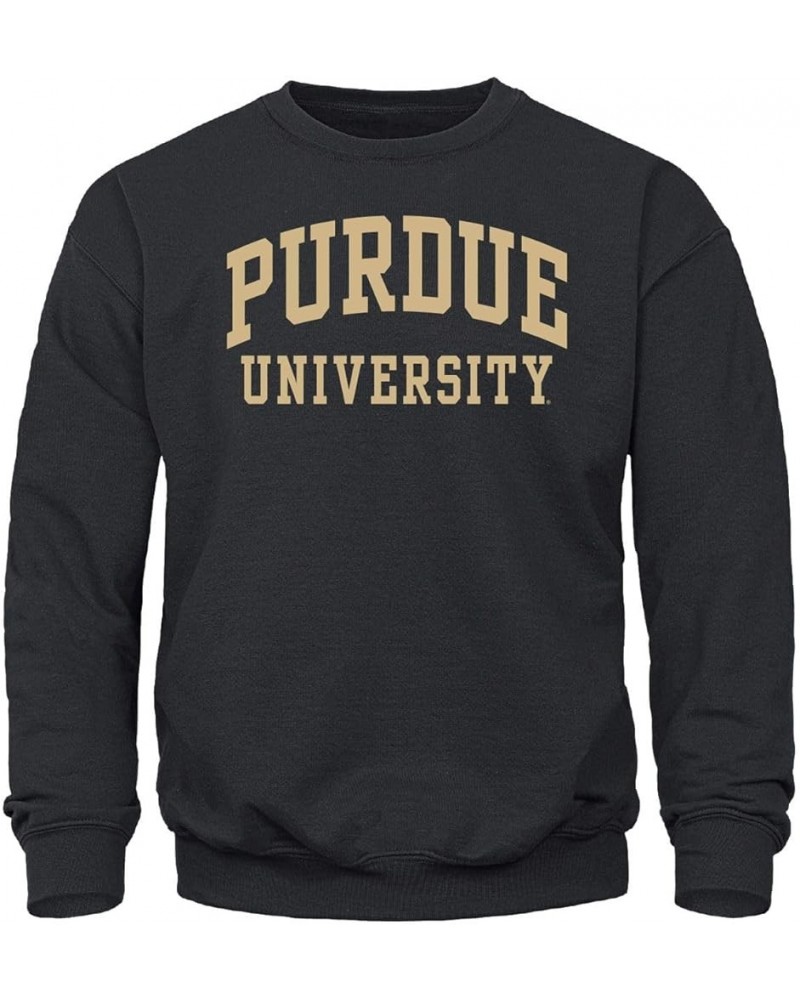 Crewneck Sweatshirt for College, Classic Logo, Color, Adult Unisex Large Purdue Boilermakers - Black $25.41 Sweatshirts