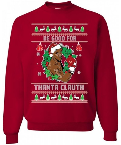 Mike Tyson Merry Chrithmith Bitcheth Ugly Christmas Crewneck Sweatshirt Red-be Good for Thanta Clauth $21.27 Hoodies & Sweats...