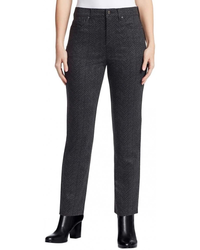 Glorias Vanderbilt Women's Amanda Ponte Knit Pant, Black, Faded Chevron (16) $20.25 Pants