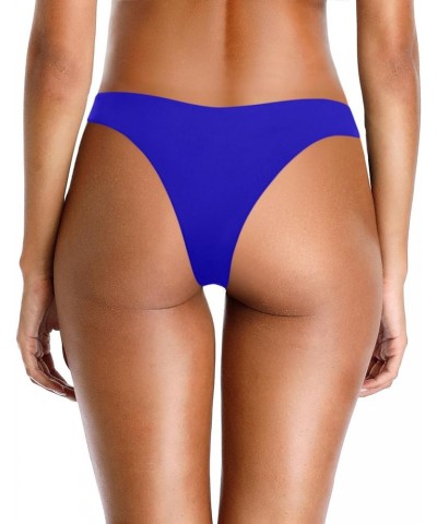 Women Cheeky Reversible Bikini Bottoms Low Waist Swim Bathing Suit Bottom Mid Rise Sexy Maternity Swimsuit Blue & Orange $8.8...