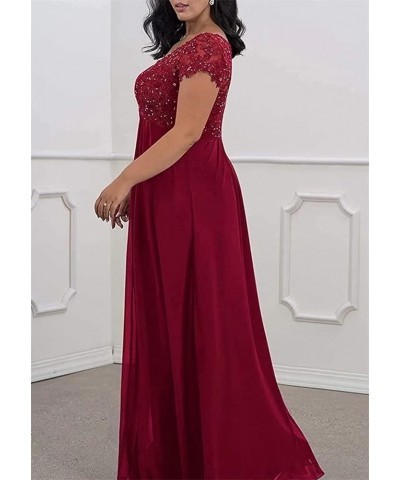 Plus Size Mother of The Bride/Groom Dresses for Wedding Short Sleeve Chiffon Formal Evening Party Gowns Gold $35.25 Dresses