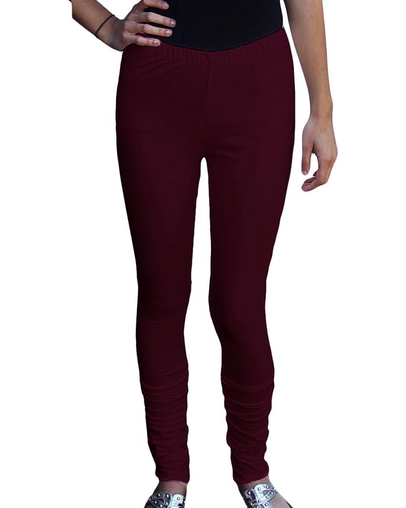 Pure Cotton Jersey Extra Long, Tall Leggings Deep Burgundy $12.50 Leggings