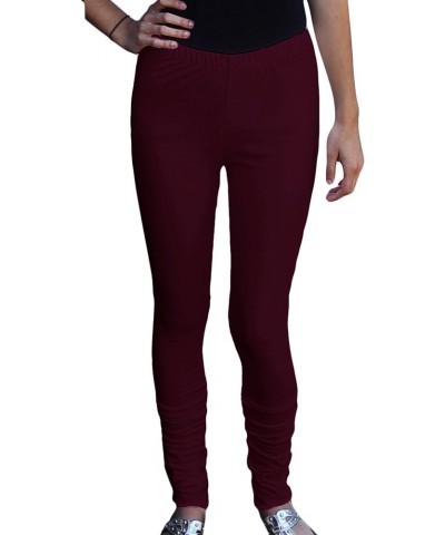 Pure Cotton Jersey Extra Long, Tall Leggings Deep Burgundy $12.50 Leggings