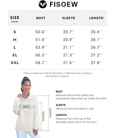 Women's Oversized Sweatshirts Casual Long Sleeve Pullover Tops Loose Fit Button Shirts with Pockets White $14.85 Hoodies & Sw...