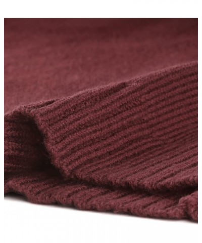 Women's Plus Size Classic Cardigan Sweaters Long Sleeve with Pockets Lightweight Cardigans Burgundy $19.97 Sweaters