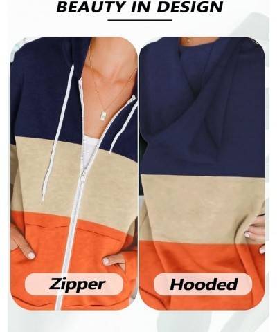 Women's Casual Zip Up Hoodie Lightweight Sweatshirt Hoodies Drawstring Sweater with Pockets C-orange $19.49 Hoodies & Sweatsh...