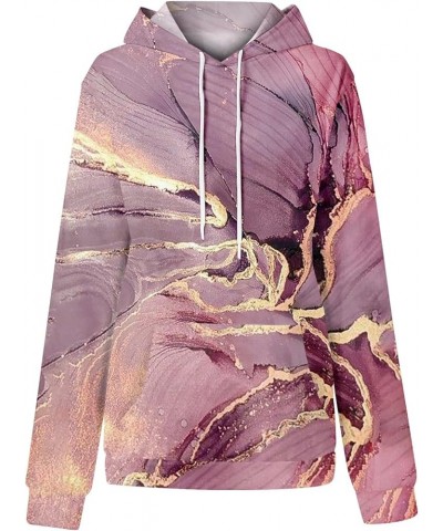 Lightweight Hoodie Women Long Sleeve Drawstring Fall Hoodies Pullover Tie Dye Oversized Long Baggy T Shirts Outfits X96-pink ...