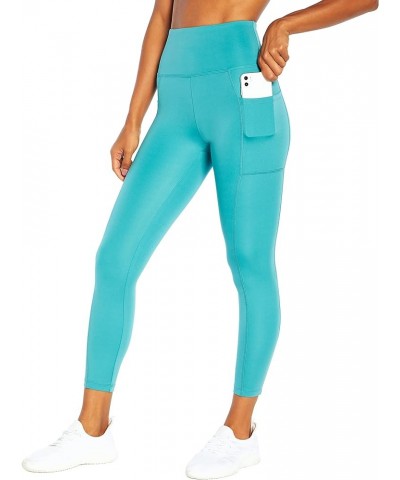 Women's High Rise Side Pocket Ankle Legging Digital Teal $12.62 Activewear