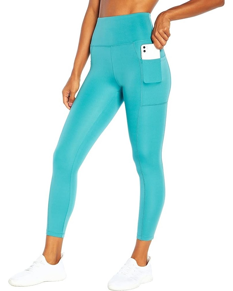 Women's High Rise Side Pocket Ankle Legging Digital Teal $12.62 Activewear