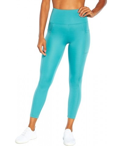 Women's High Rise Side Pocket Ankle Legging Digital Teal $12.62 Activewear