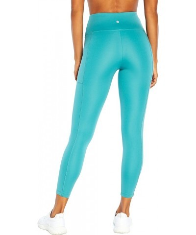 Women's High Rise Side Pocket Ankle Legging Digital Teal $12.62 Activewear