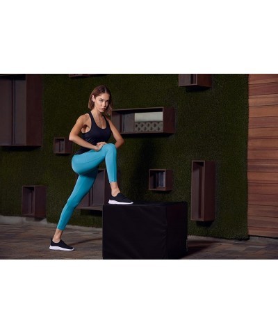 Women's High Rise Side Pocket Ankle Legging Digital Teal $12.62 Activewear