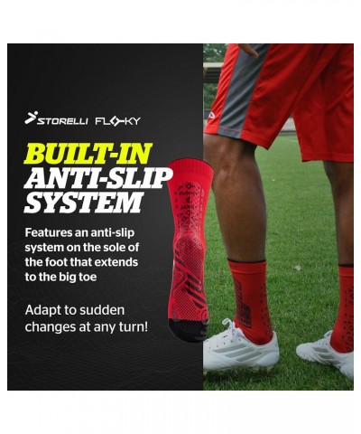 Axsist Soccer Socks by Floky, Biomechanical Socks for Soccer, Protect Against Injuries Red $14.87 Activewear