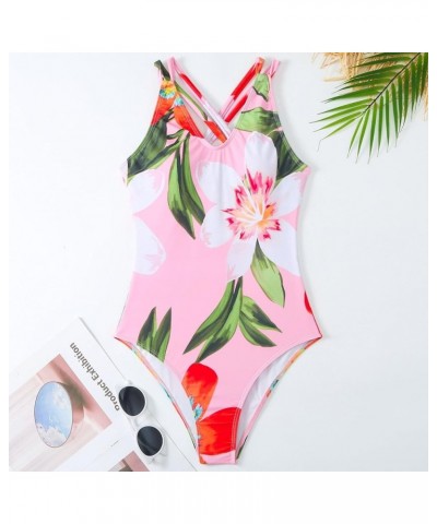 Women's Swimsuits Tummy Control Casual Sexy Slim Fit Fashion Printed Split Bikini Beachwear Suit Two Piece Swimsuits 13-light...