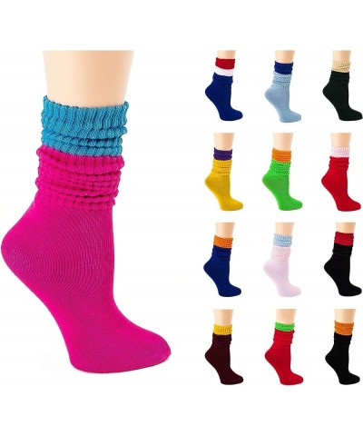 Picollo Slouch Socks Lightweight Size 9-11, 3 Pack Blue $11.13 Activewear