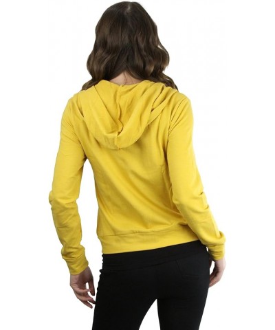 Women's Long Sleeve Full Zip-Up Kangaroo Pocket Hoodie Mustard $10.98 Hoodies & Sweatshirts