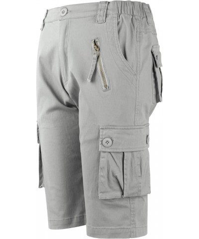 Women's Bermuda Cargo Shorts,Multi-Pockets Camouflage Casual Shorts 1 Light Grey $13.95 Shorts