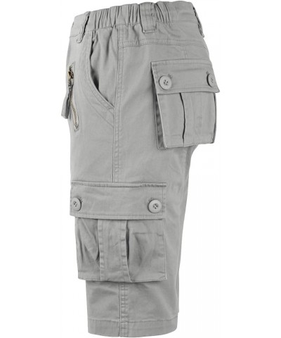 Women's Bermuda Cargo Shorts,Multi-Pockets Camouflage Casual Shorts 1 Light Grey $13.95 Shorts