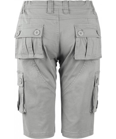 Women's Bermuda Cargo Shorts,Multi-Pockets Camouflage Casual Shorts 1 Light Grey $13.95 Shorts