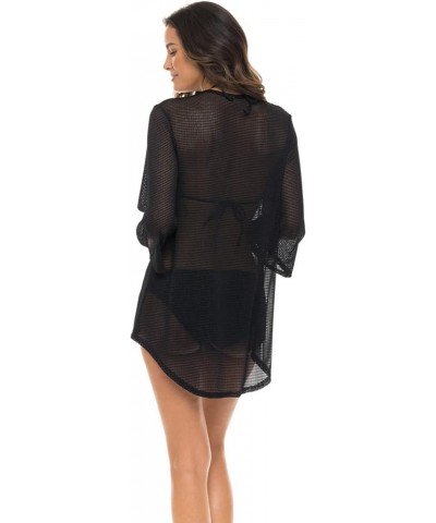 Bell Sleeve V Neck Tunic Black $16.80 Swimsuits