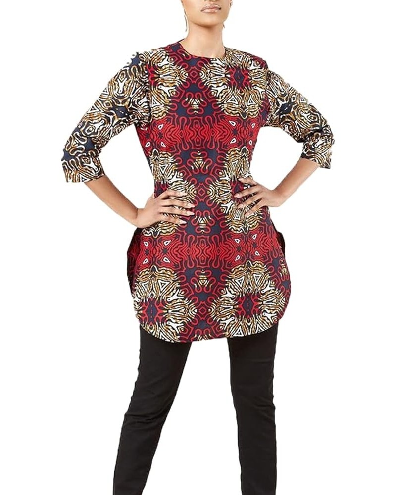 Women's African Print Shirt Kente Tops Open Front Ladies Bell Sleeve Dashiki Blouse Ankara Kente Outwear Jacket 5 $10.89 Jackets