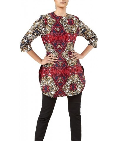 Women's African Print Shirt Kente Tops Open Front Ladies Bell Sleeve Dashiki Blouse Ankara Kente Outwear Jacket 5 $10.89 Jackets