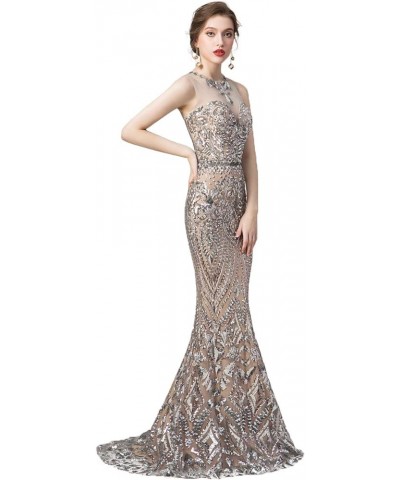 Women's Mermaid Dress Bridesmaid Dress Evening Dress Party Prom Gown Silver P $37.95 Dresses