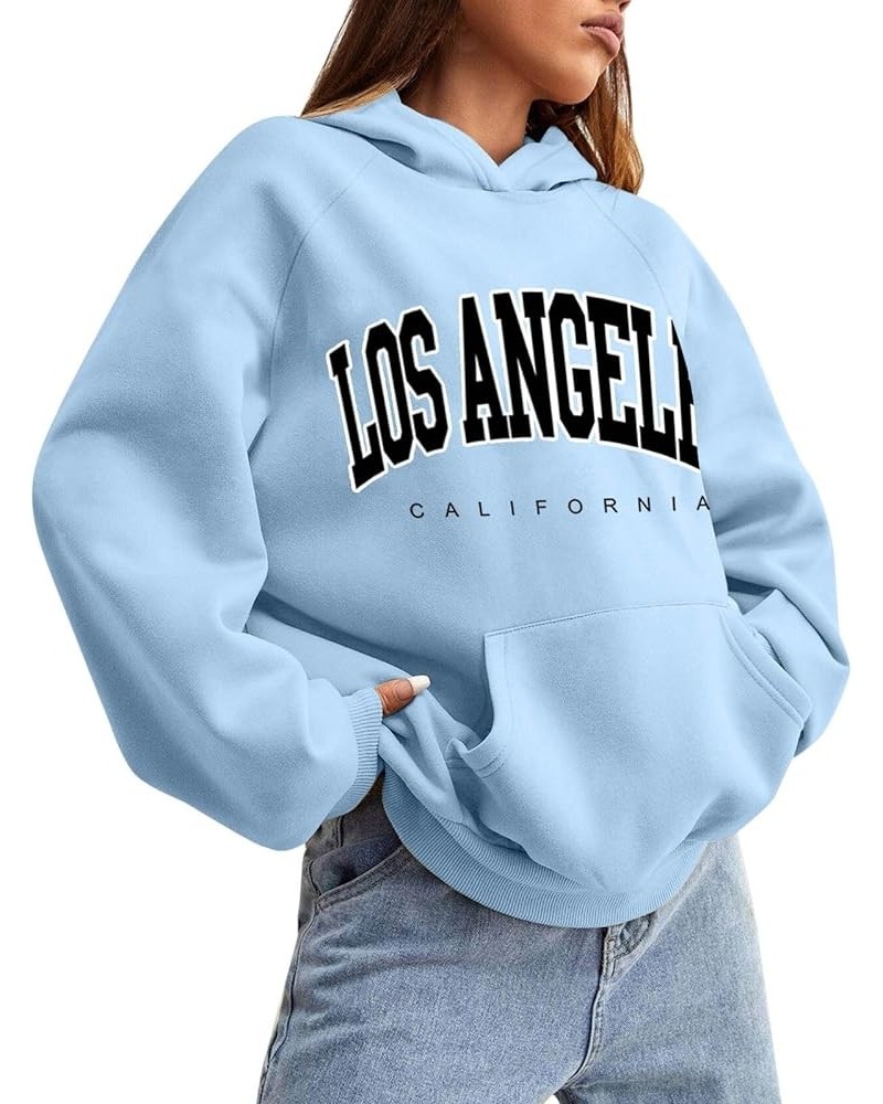 Women Letter Print Oversized Hoodies Women Casual Fashion California Hoodie Pullover Drawstring Graphic Sweatshirt A1-light B...