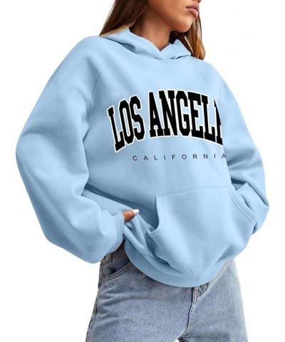 Women Letter Print Oversized Hoodies Women Casual Fashion California Hoodie Pullover Drawstring Graphic Sweatshirt A1-light B...