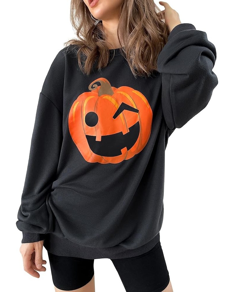 2023 Christmas/Halloween Oversized Sweatshirts Hoodies Cute Soft Adult 01-dark Grey-pumpkin $22.41 Hoodies & Sweatshirts