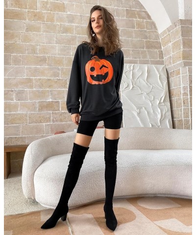 2023 Christmas/Halloween Oversized Sweatshirts Hoodies Cute Soft Adult 01-dark Grey-pumpkin $22.41 Hoodies & Sweatshirts