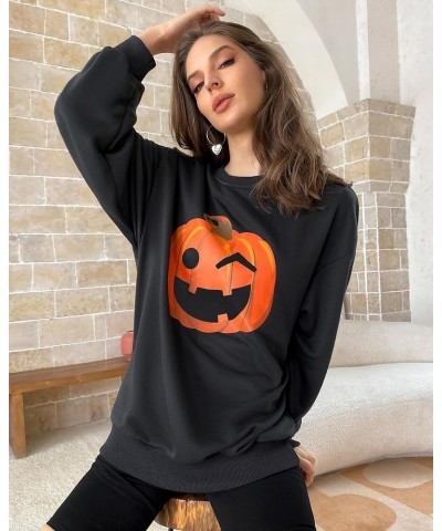 2023 Christmas/Halloween Oversized Sweatshirts Hoodies Cute Soft Adult 01-dark Grey-pumpkin $22.41 Hoodies & Sweatshirts