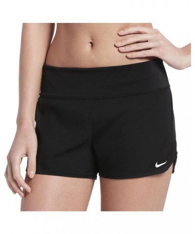 Women's Standard Solid Element Swim Boardshort Black $19.20 Swimsuits