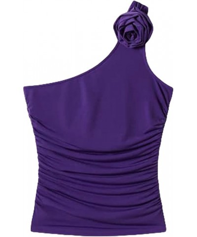 Sexy Backless Hoodie Tank Top for Women Y2K Gothic Open Back Draped Crop Top 90s Aesthetic Sleeveless Summer Tees G Purple On...