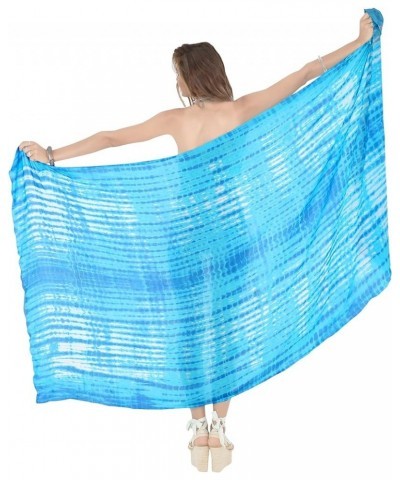 Women's Swim Wrap Vacation Pareos Long Beachwear Swimsuit Beach Skirt Sarong Swimwear Cover Up Beachdress for Women Tie Dye, ...