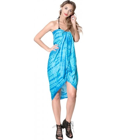 Women's Swim Wrap Vacation Pareos Long Beachwear Swimsuit Beach Skirt Sarong Swimwear Cover Up Beachdress for Women Tie Dye, ...