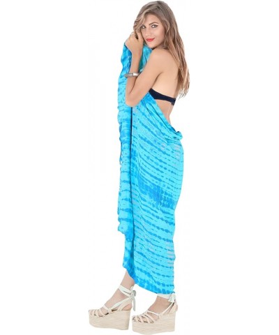 Women's Swim Wrap Vacation Pareos Long Beachwear Swimsuit Beach Skirt Sarong Swimwear Cover Up Beachdress for Women Tie Dye, ...