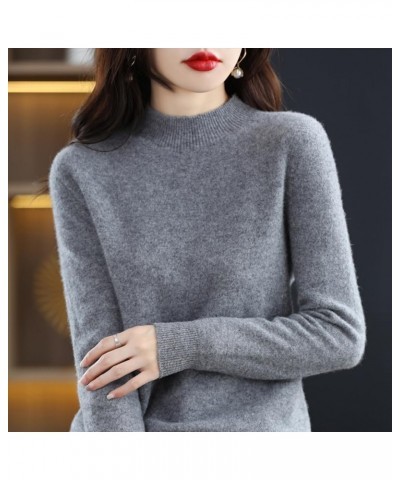 Cashmere Sweaters for Women 100% Cashmere Long Sleeve Crew Neck Soft Warm Pullover Knit Jumpers Wool Sweater Wine Red $15.51 ...