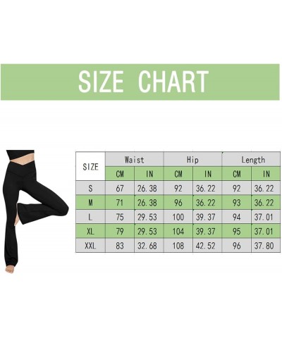 Leggings for Women Bootcut Yoga Pants High Waisted Crossover Leggings Tummy Control Tights Flare Pants Christmas Hred $7.15 L...