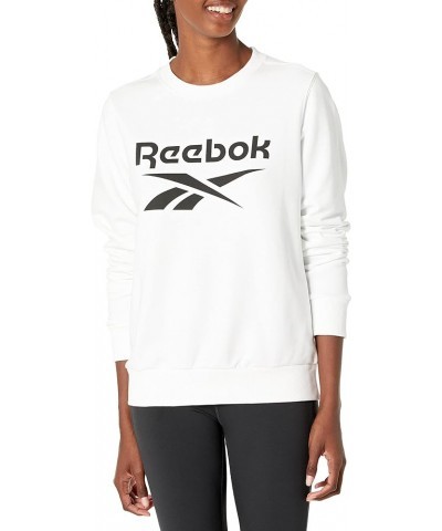 Women's Big Logo Crewneck Sweatshirt White/Black Logo $18.60 Activewear